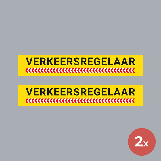 Verkeersregelaar sticker - 30x5 cm - Herbruikbaar